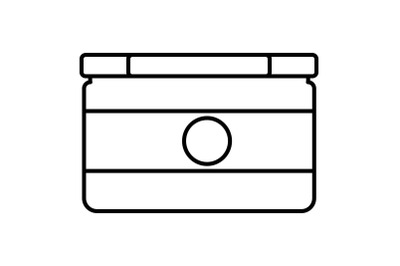 Aloe cream icon, outline style