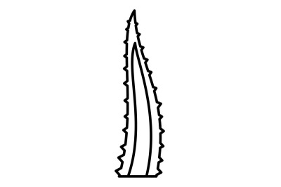 Aloe part icon, outline style