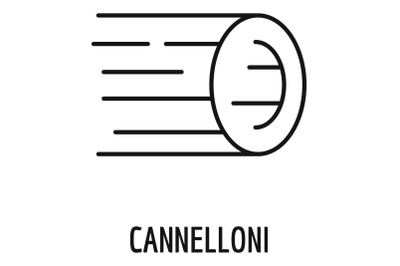 Cannelloni pasta icon, outline style