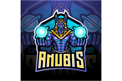 Anubis esport mascot logo design