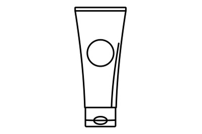 Aloe tube icon, outline style
