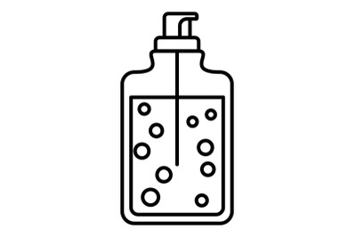 Aloe dispenser gel icon, outline style