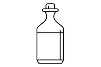 Aloe sirop icon, outline style