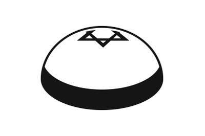 Kipa hat icon, simple style