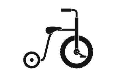 Plastic tricycle icon, simple style