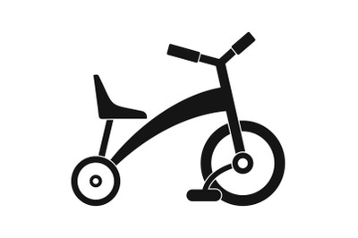 Children tricycle icon, simple style