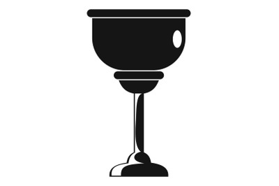 Jewish cup icon, simple style