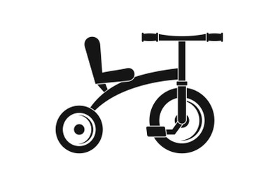 Retro tricycle icon, simple style