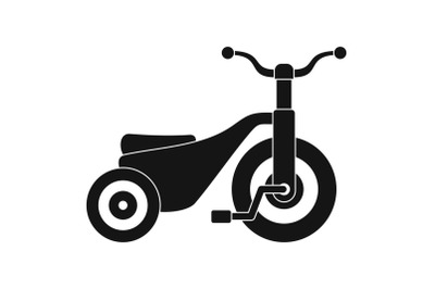 Boy tricycle icon, simple style