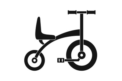 Tricycle icon, simple style