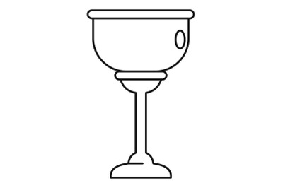 Jewish cup icon, outline style