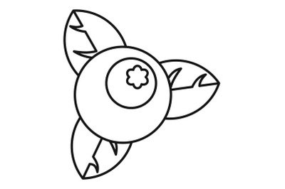 Berry icon, outline style