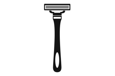 Man razor icon, simple style