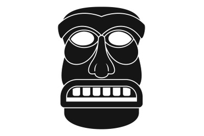 Aztec idol icon, simple style
