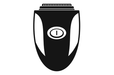 Woman shaver icon, simple style