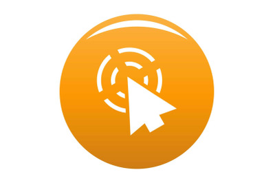 Cursor app icon vector orange