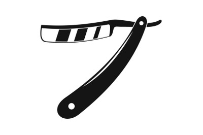 Razor blade icon, simple style