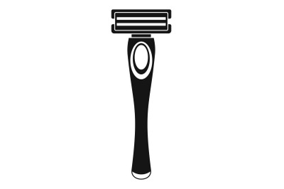 Woman razor icon, simple style