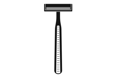 Classic razor icon, simple style