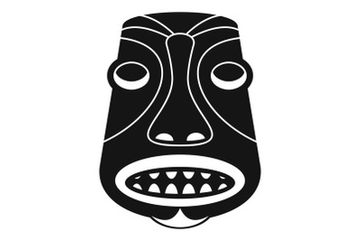 Tiki idol icon, simple style