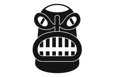 Hawaii idol statue icon, simple style