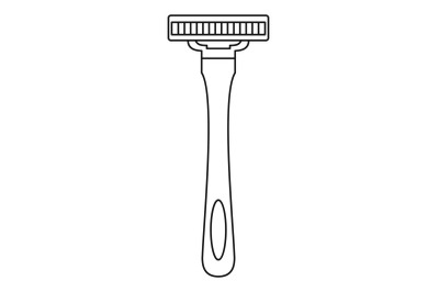 Man razor icon, outline style