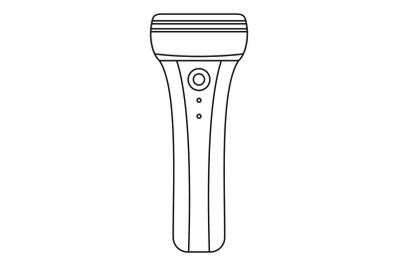 Electric razor icon, outline style