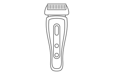 Hair shaver icon, outline style