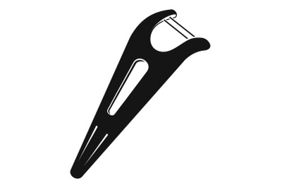 Dental floss tool icon, simple style