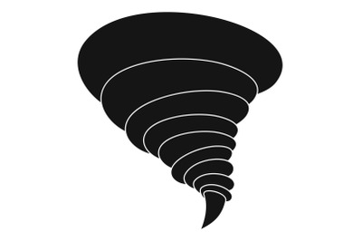 Storm tornado icon, simple style