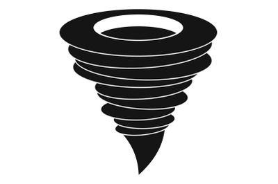 Storm hurricane icon, simple style