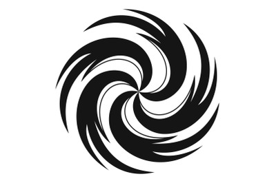 Tornado icon, simple style