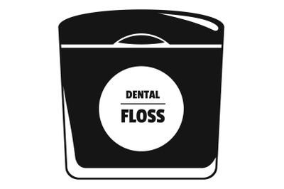 Dental floss icon, simple style