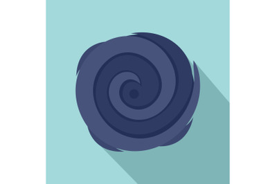 Hurricane icon, flat style