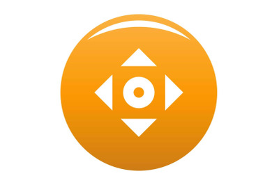 Cursor displacement app icon vector orange