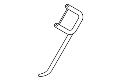 Dental pick icon, outline style