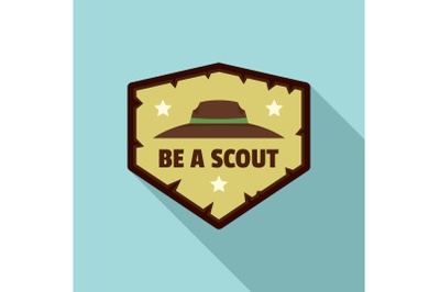 Be scout logo, flat style