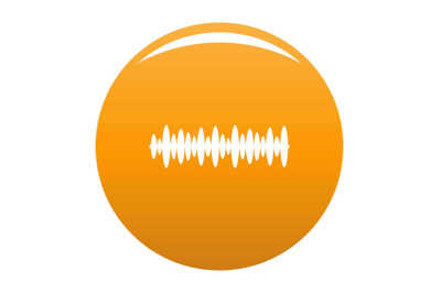 Equalizer design icon vector orange