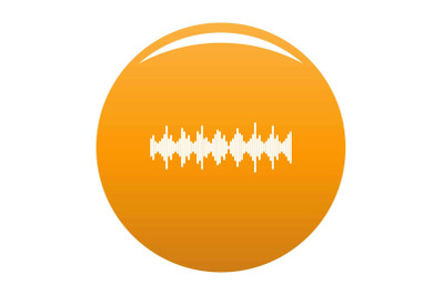 Equalizer element icon vector orange