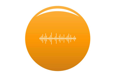 Equalizer effect icon vector orange