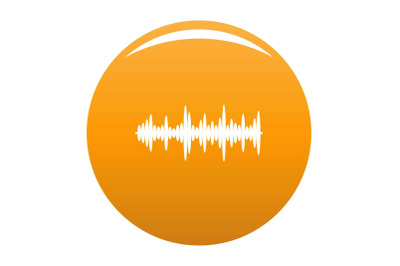 Equalizer tune icon vector orange
