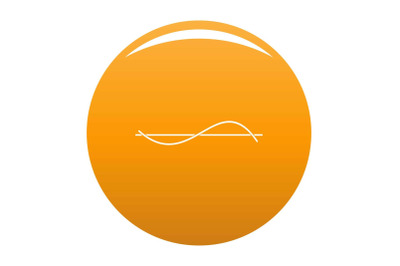 Equalizer meter icon vector orange