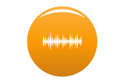 Equalizer melody icon vector orange