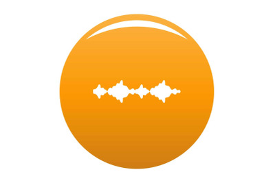 Equalizer sound radio icon vector orange