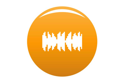 Equalizer beat radio icon vector orange