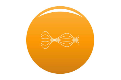 Equalizer music radio icon vector orange