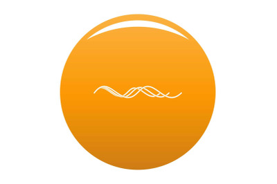 Equalizer wave icon vector orange