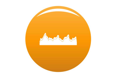 Equalizer song radio icon vector orange