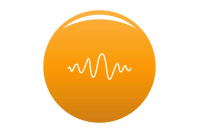 Equalizer melody radio icon vector orange