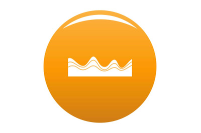 Equalizer sound effect icon vector orange